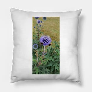 Bees on a flower Pillow