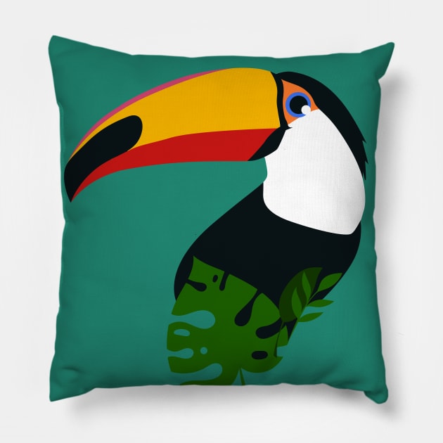 Tropical Beauty Pillow by ilaamen