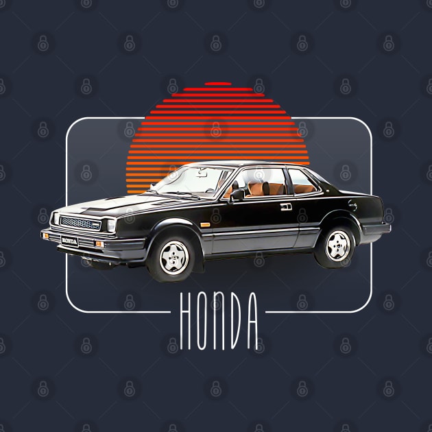 Honda Prelude  Retro Classic Car Lover Design by DankFutura