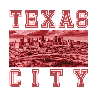 Texas City Map T-Shirt