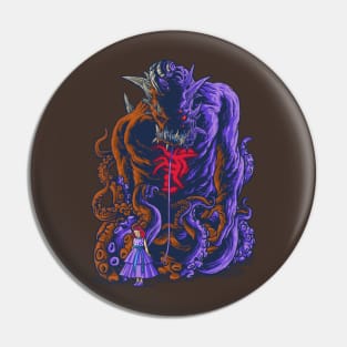 Demon and Child Pin