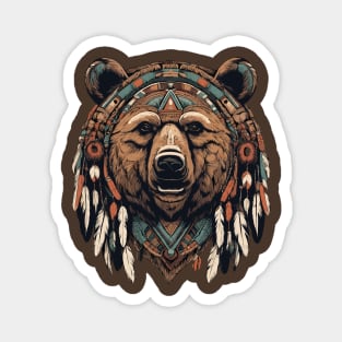 Native American Bear Magnet