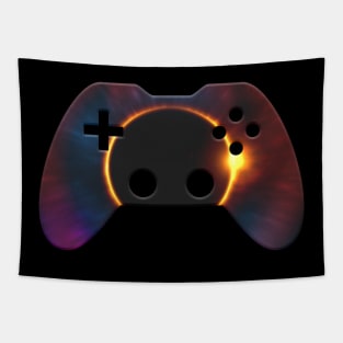 Sun Moon Eclipse Gaming Gamer Abstract - Gamepad Controller - Video Game Lover - Graphic Background Tapestry