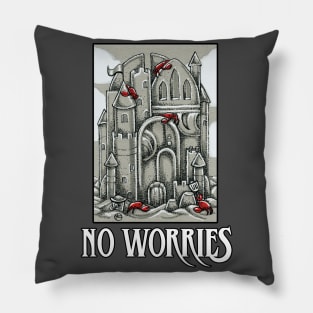 No Worries - Sand Castle - Crabs Pillow