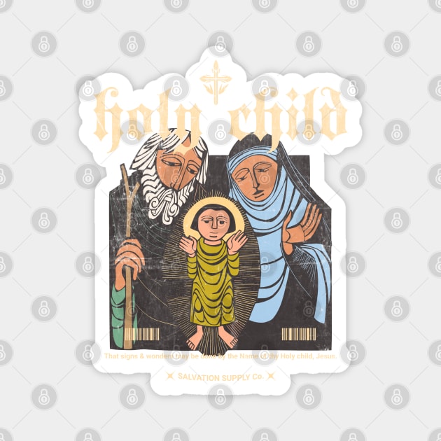 Holy Child - Jesus with Mary & Joseph Magnet by Church Store