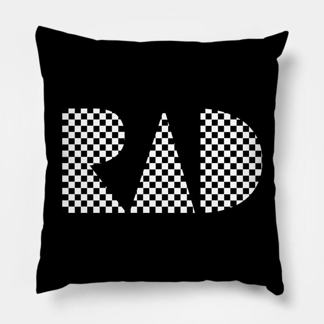 RAD SKATER Pillow by EdsTshirts