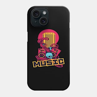 Skull music speaker Phone Case