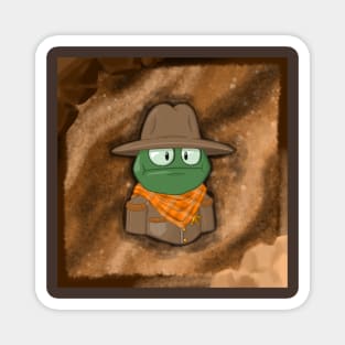 Frog Cowboy Magnet