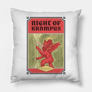 Night Of Krampus Pillow