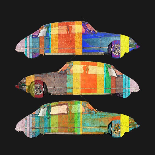 3 Citroen DS pop color by AaaahEeeekStudio