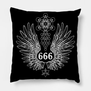 Angel Number 666 Sacred Geometry Pillow