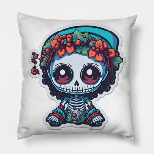 Skeleton Xmas Pillow