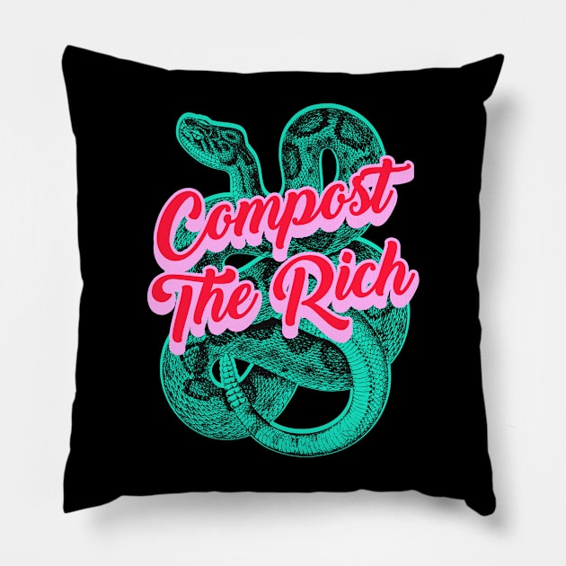 Compost The Rich Pillow by LaBearDod