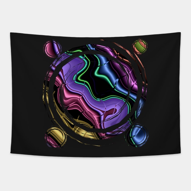 Dynamic Circles Tapestry by Gingezel