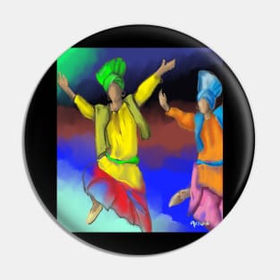 Bhangra dancers Pin