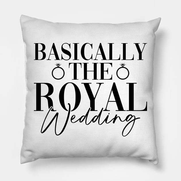 Basically The Royal Wedding - Bride Groom Matching Couple Pillow by Anassein.os