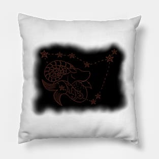 zodiac sign capricorn Pillow