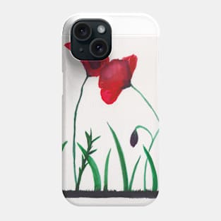 Watercolor - Poppy - Flanders field Phone Case