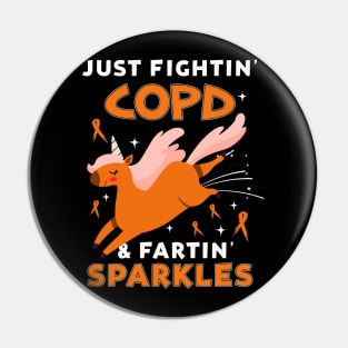 COPD funny unicorn farting sparkles Pin