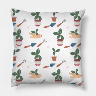 Pattern with Gardening elements Pillow