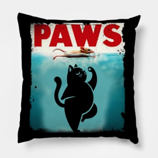 Paws Cat and Mouse Top Cute Pillow