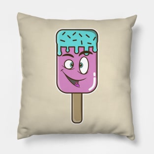 Funny Ice Pop Ice Cream Face Pillow