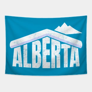 Alberta Canada Skiing Souvenir Rocky Mountains Tapestry