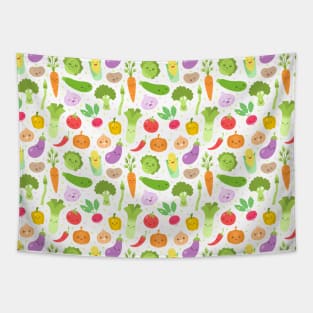 Happy Veggies Tapestry