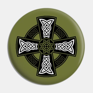 Celtic High Cross Decorative Knotwork 9 Pin