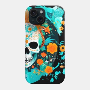 Catrina skull with merilands Phone Case