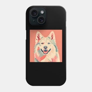 Eskimo Dog in 80's Phone Case