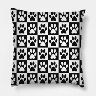 Little Paw Prints Pattern Pillow