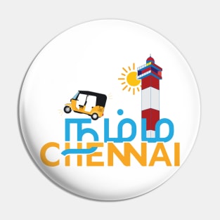 Namma Chennai Selfie Madras Tamil Tamil nadu Pin