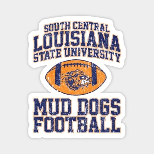 South Central Louisiana State University Mud Dogs Football (Variant) Magnet