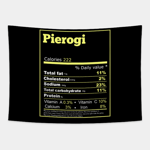 pierogi nutrition Tapestry by Flipodesigner