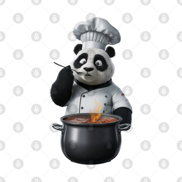 Master Chef Panda - Gourmet Virtuoso - Epicurean Panda Cook Shirt by vk09design