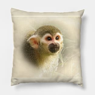 Squirrel monkey Pillow