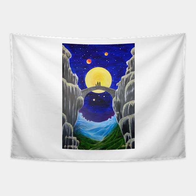 world bridge Tapestry by wernerszendi