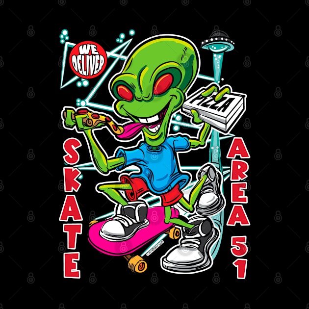 Skate Area 51 by eShirtLabs