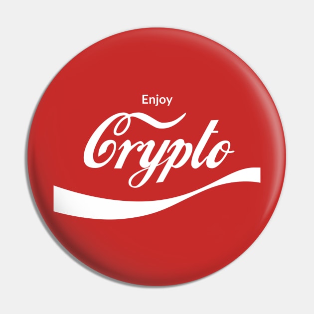 Enjoy Crypto Pin by ScruffyTees