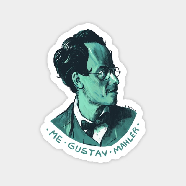 Me Gustav Mahler Magnet by adolfux