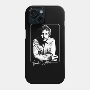 Gordon Lightfoot / Retro Style Fan Design Phone Case