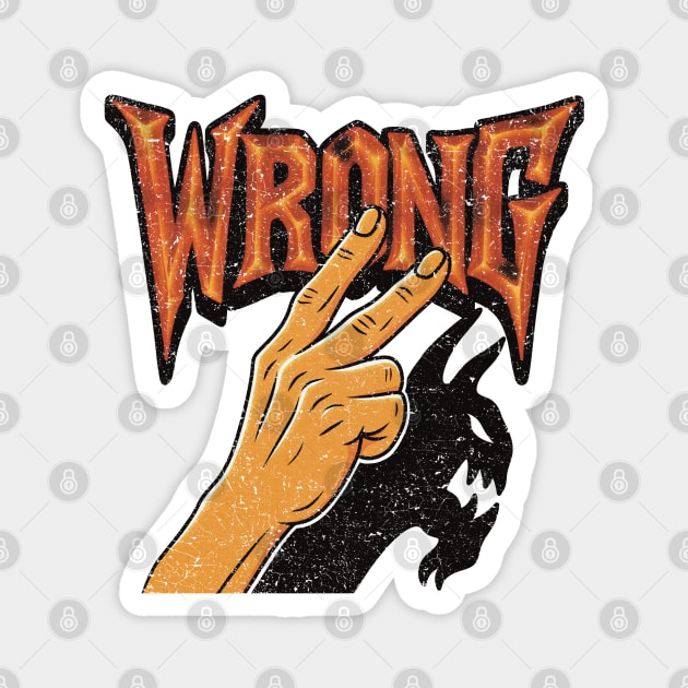 Devil Shadow Hand Magnet by Wrongteeshirt