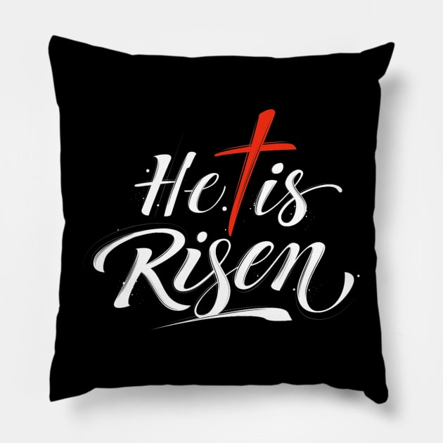 He Is Risen  Easter Jesus Pillow by tabbythesing960