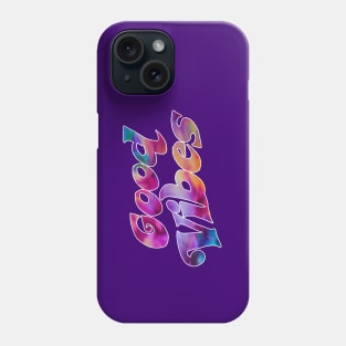 Good Vibes Hippy - Typographic Design. Phone Case