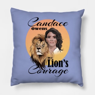 Candace Owens has a Lion's Courage, yellow sun Pillow