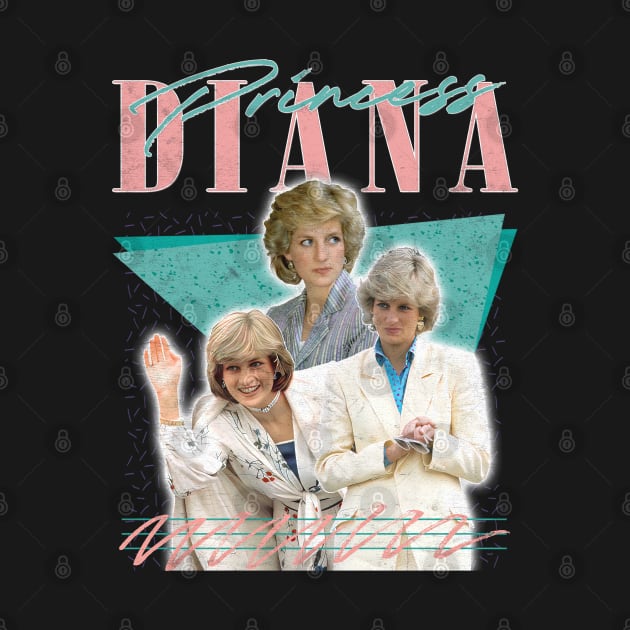 Princess Diana // Retro 80s Fan Artwork by DankFutura