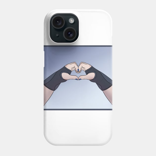 Disabled hand heart Phone Case by Ogrefairy