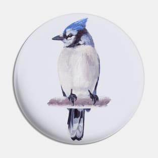 Blue Jay Doodle Tiny and Cute Pin for Sale by bassoongirl123