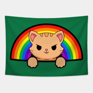 Kitty Rainbow Tapestry
